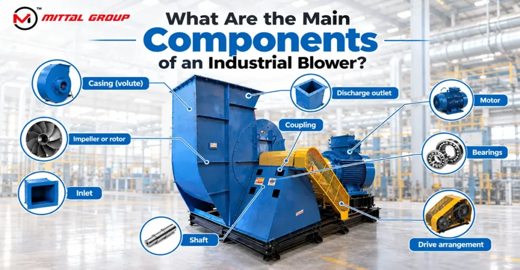 What Are the Main Components of an Industrial Blower